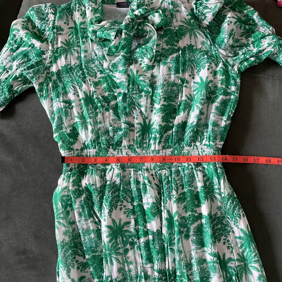 Vineyard Vines Tropical Toile green midi dress M - Picture 9 of 10